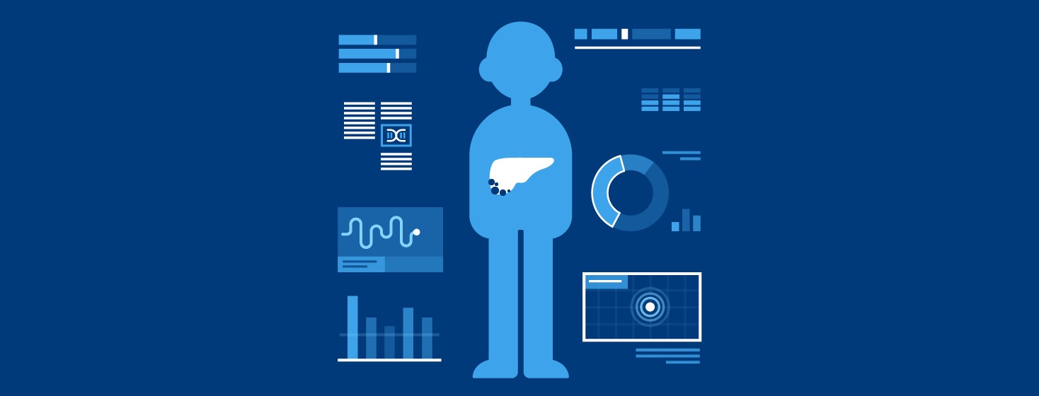 An image of a person's scan and tests results for cancer